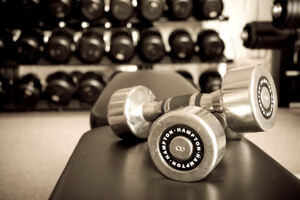 Weight & Cardio exercise rooms equipped with personal trainers are part of Cliffside Malibu’s Addiction Treatment program