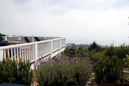 One of the many sun decks at Cliffside Malibu Drug Rehab Center