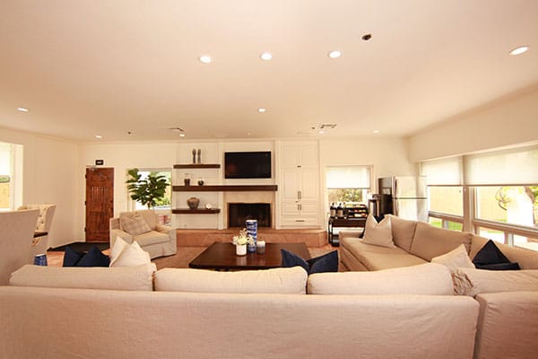 Living Room at Cliffside Malibu
